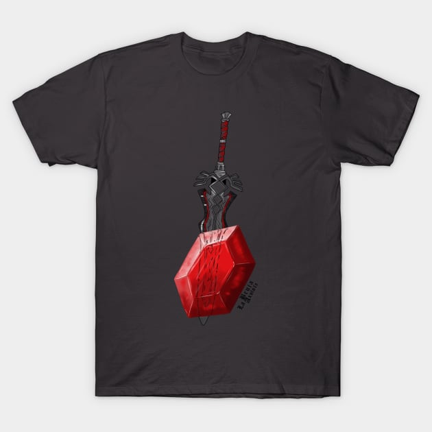 Zelda Sword T-Shirt by La bruja axolote